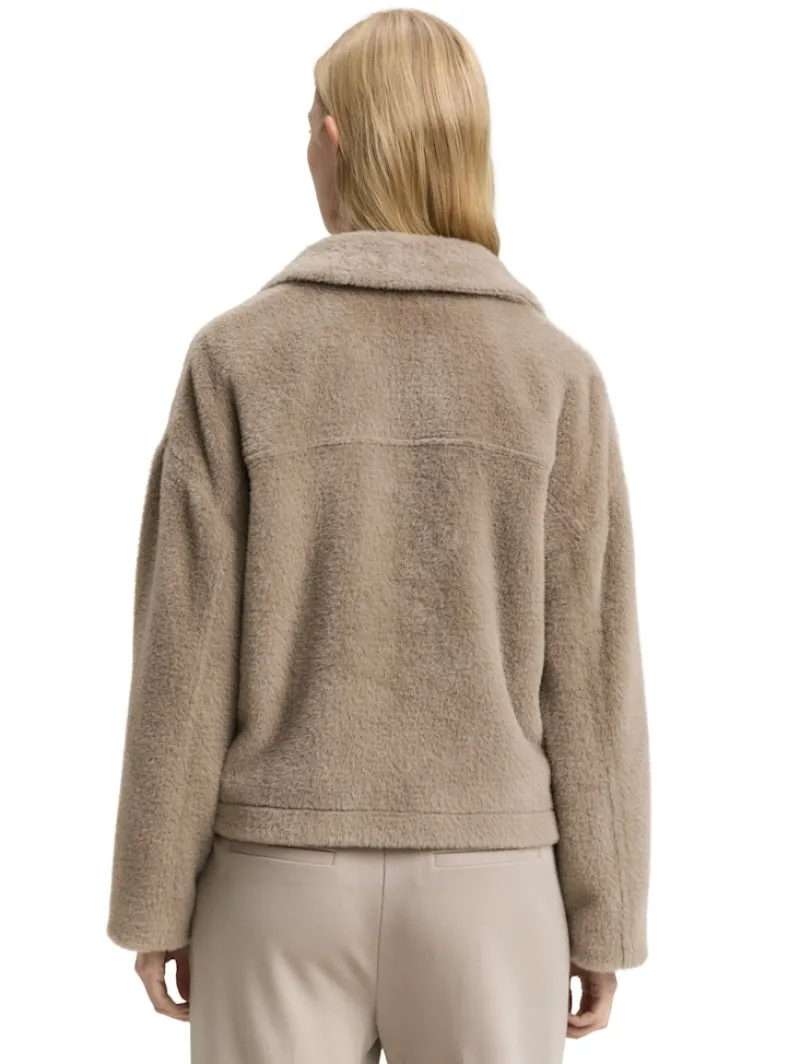 Tom Tailor Jacken*Teddy Jacke mit Taschen soft taupe grey