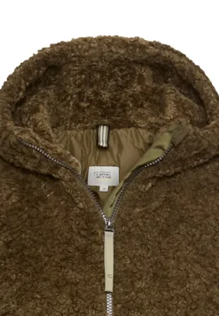 Camel Active Jacken*Teddy Mantel mit Kapuze dark khaki