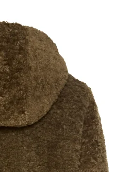 Camel Active Jacken*Teddy Mantel mit Kapuze dark khaki