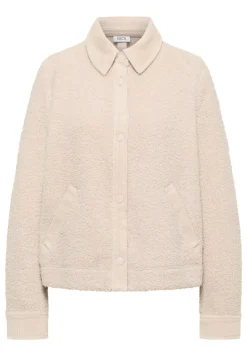 Cecil Jacken*Teddy-Jacke mit Corddetails teddy vanilla white