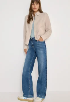 Cecil Jacken*Teddy-Jacke mit Corddetails teddy vanilla white