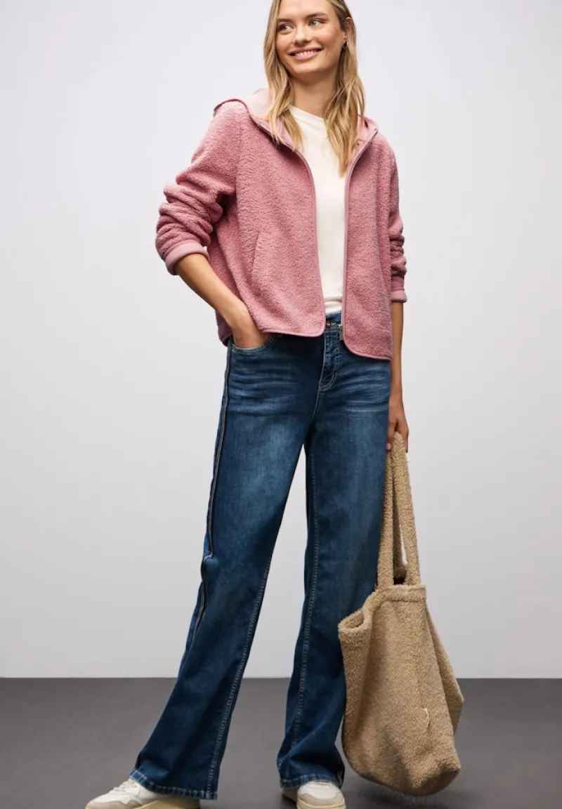 Street One Shirts*Teddy-Jacke mit Kapuze powder pink