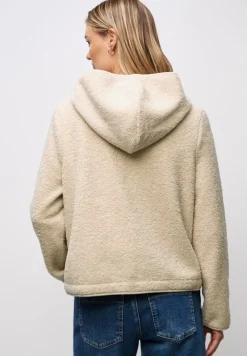 Street One Jacken*Teddy-Jacke mit Kapuze soft fawn beige