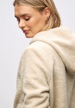 Street One Jacken*Teddy-Jacke mit Kapuze soft fawn beige