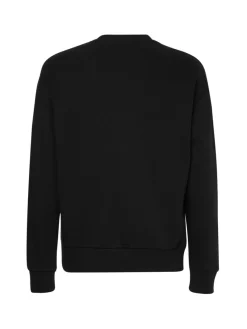 Calvin Klein Pullover & Sweatshirts*TEXTURED LOGO BOX COMFORT CREW ck black