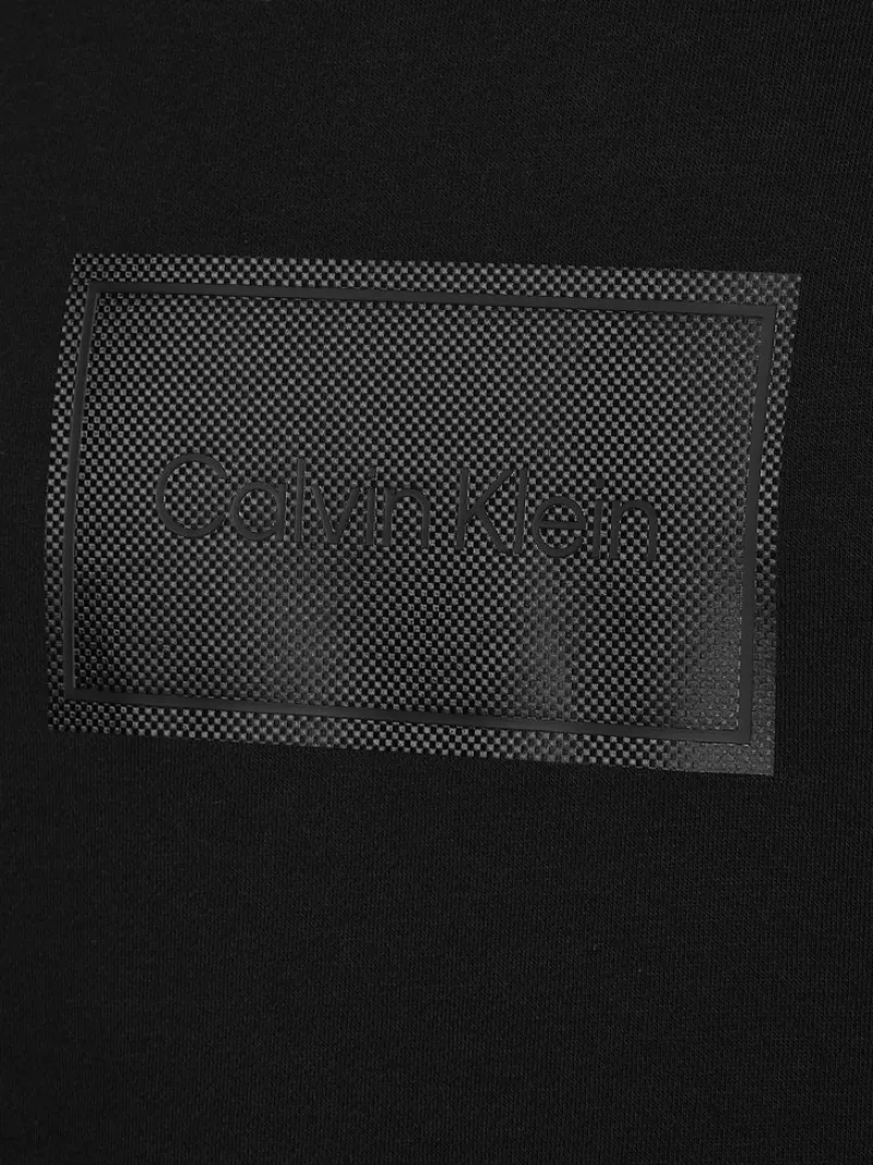 Calvin Klein Pullover & Sweatshirts*TEXTURED LOGO BOX COMFORT CREW ck black
