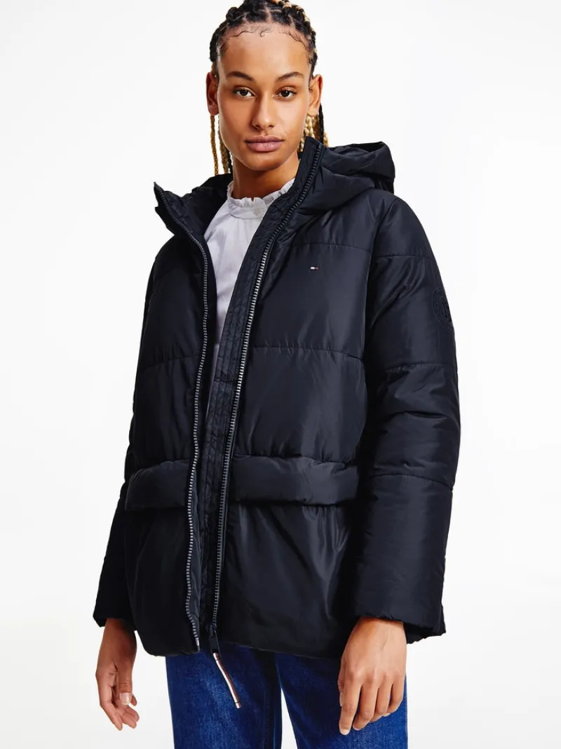 Tommy Hilfiger Jacken*TH ESS SORONA PADDED LOGO COAT desert sky
