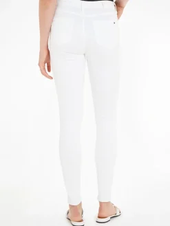 Tommy Hilfiger Jeans*TH FLEX COMO SKINNY RW CLR white