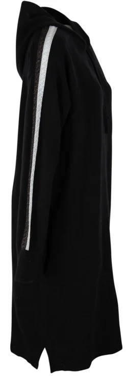 Tommy Hilfiger Kleider*TH FLEX RELAXED FIT HOODIE-KLEID Black