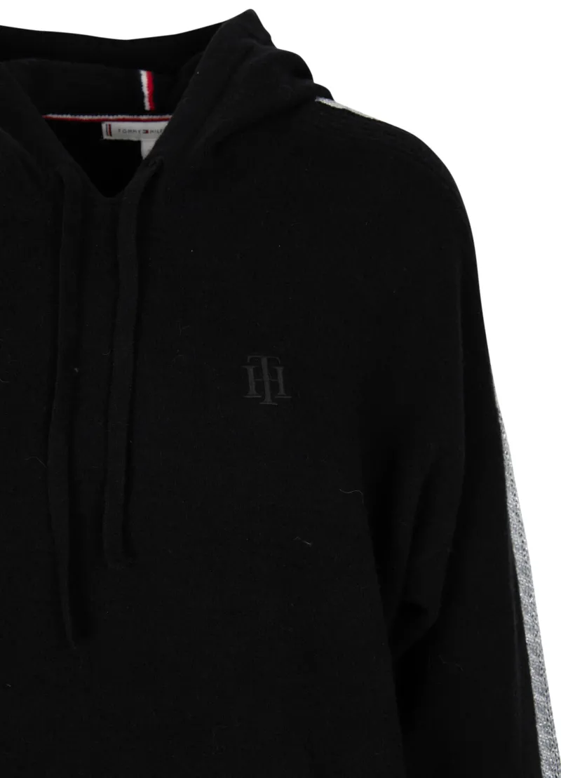 Tommy Hilfiger Kleider*TH FLEX RELAXED FIT HOODIE-KLEID Black