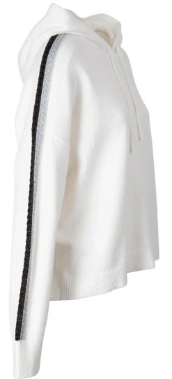 Tommy Hilfiger Pullover & Sweatshirts*TH FLEX RELAXED FIT METALLIC-HOODIE ecru