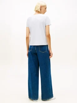 Tommy Hilfiger Shirts*TH SCRIPT REG C-NK SS TEE morning sky blue