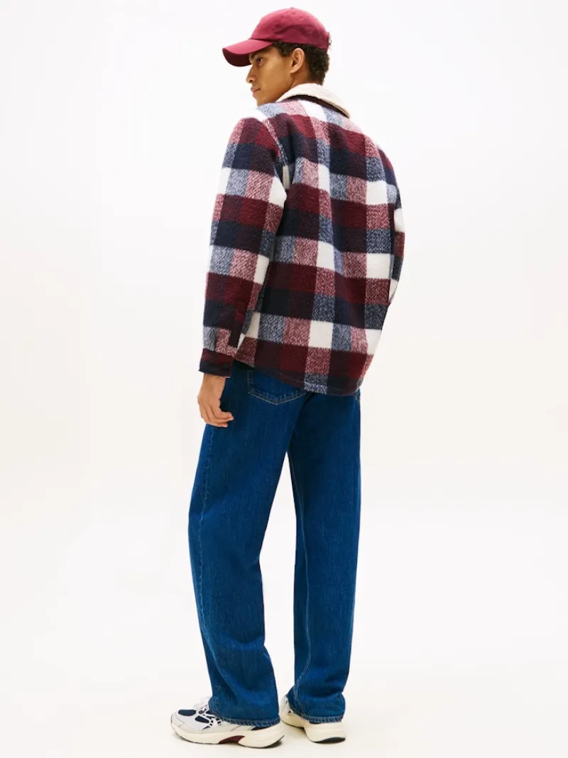 Tommy Jeans Hemden*TJM CHECK TEDDY OVERSHIRT EXT dark night navy - buffalo check