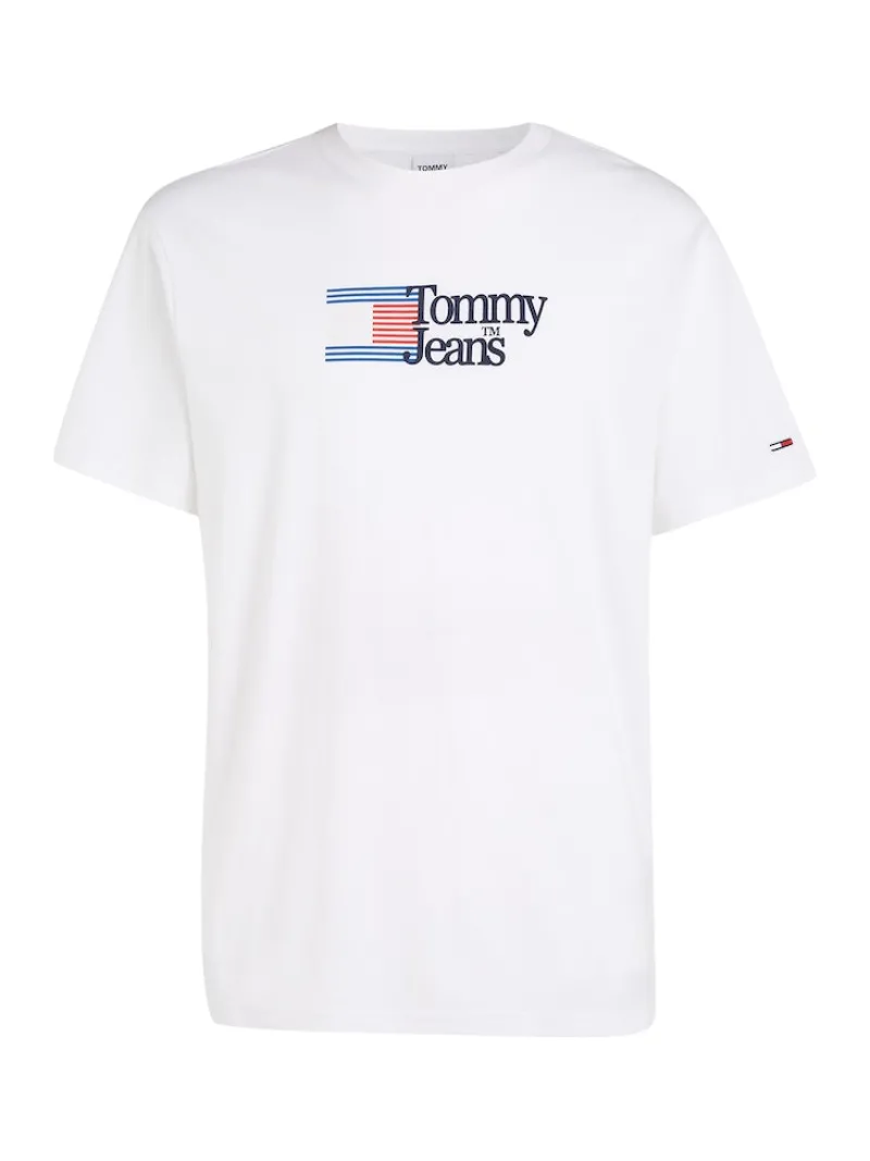 Tommy Jeans Shirts*TJM CLSC RWB CHEST LOGO TEE white
