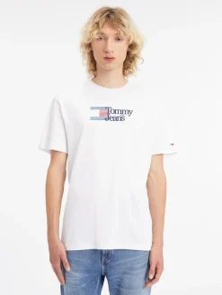 Tommy Jeans Shirts*TJM CLSC RWB CHEST LOGO TEE white