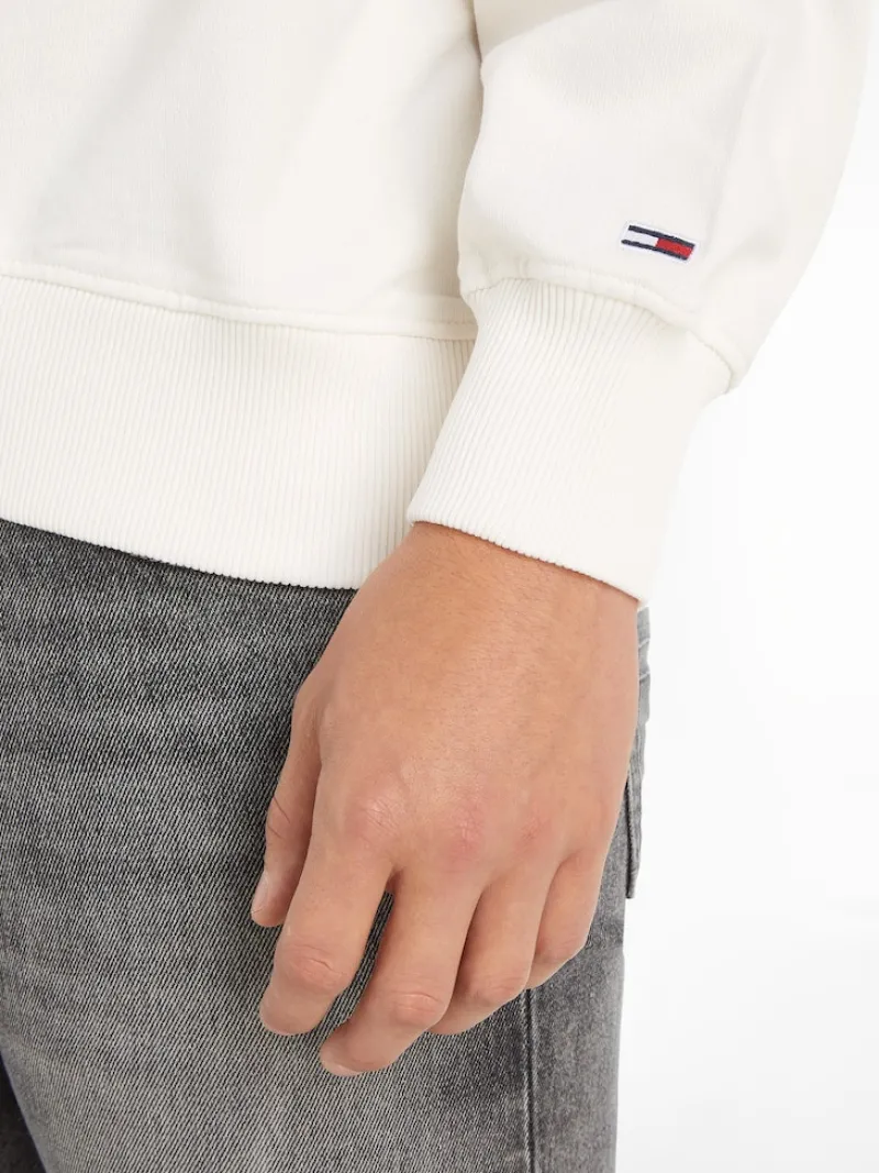 Tommy Jeans Pullover & Sweatshirts*TJM COMFORT VARSITY CREW ancient white