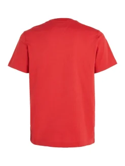 Tommy Jeans Shirts*TJM ESSENTIAL FLAG POCKET deep crimson htr