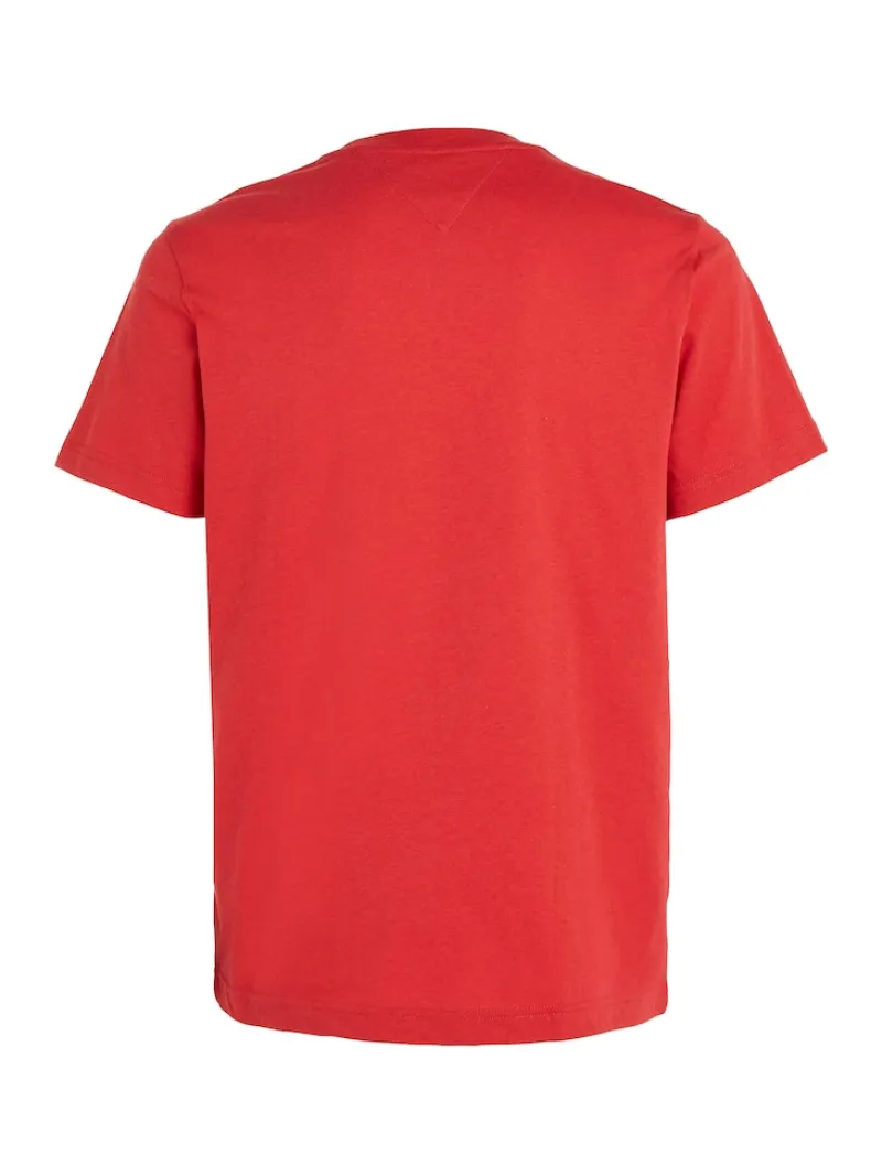 Tommy Jeans Shirts*TJM ESSENTIAL FLAG POCKET deep crimson htr