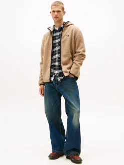 Tommy Jeans Jacken*TJM REG BADGE TEDDY ZIP TRU EXT coastal taupe