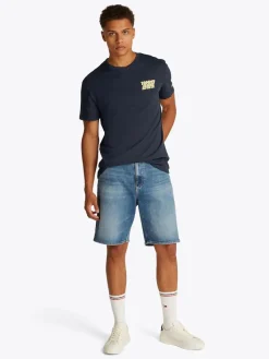 Tommy Jeans Shirts|Big Boys*TJM REG BUBBLE BACK SS TEE EXT dark night navy