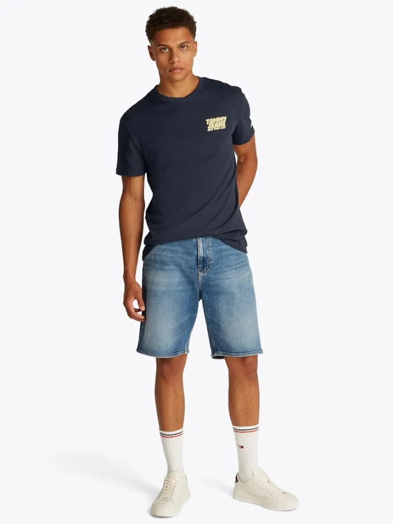 Tommy Jeans Shirts|Big Boys*TJM REG BUBBLE BACK SS TEE EXT dark night navy