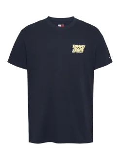 Tommy Jeans Shirts|Big Boys*TJM REG BUBBLE BACK SS TEE EXT dark night navy