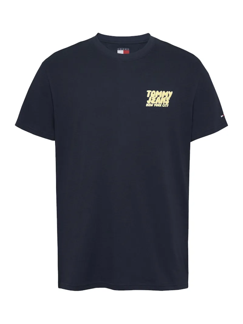 Tommy Jeans Shirts|Big Boys*TJM REG BUBBLE BACK SS TEE EXT dark night navy
