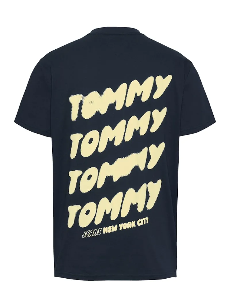 Tommy Jeans Shirts|Big Boys*TJM REG BUBBLE BACK SS TEE EXT dark night navy
