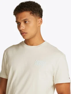 Tommy Jeans Shirts|Big Boys*TJM REG BUBBLE BACK SS TEE EXT ancient white