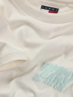 Tommy Jeans Shirts|Big Boys*TJM REG BUBBLE BACK SS TEE EXT ancient white