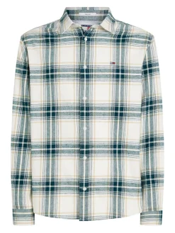 Tommy Jeans Hemden*TJM REG CHECK FLANNEL SHIRT EXT ancient white check