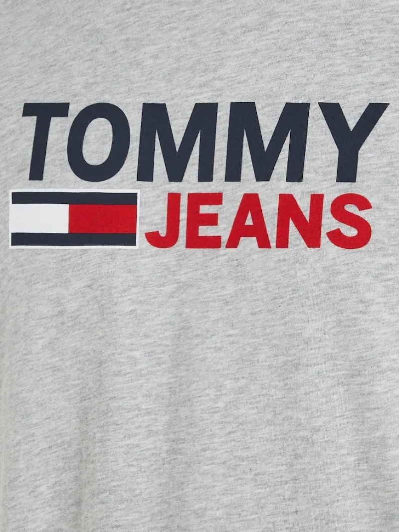 Tommy Jeans Shirts*TJM REG CORP LOGO TEE lt grey htr