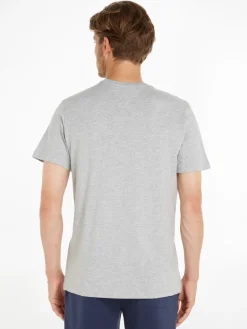 Tommy Jeans Shirts*TJM REG CORP LOGO TEE lt grey htr