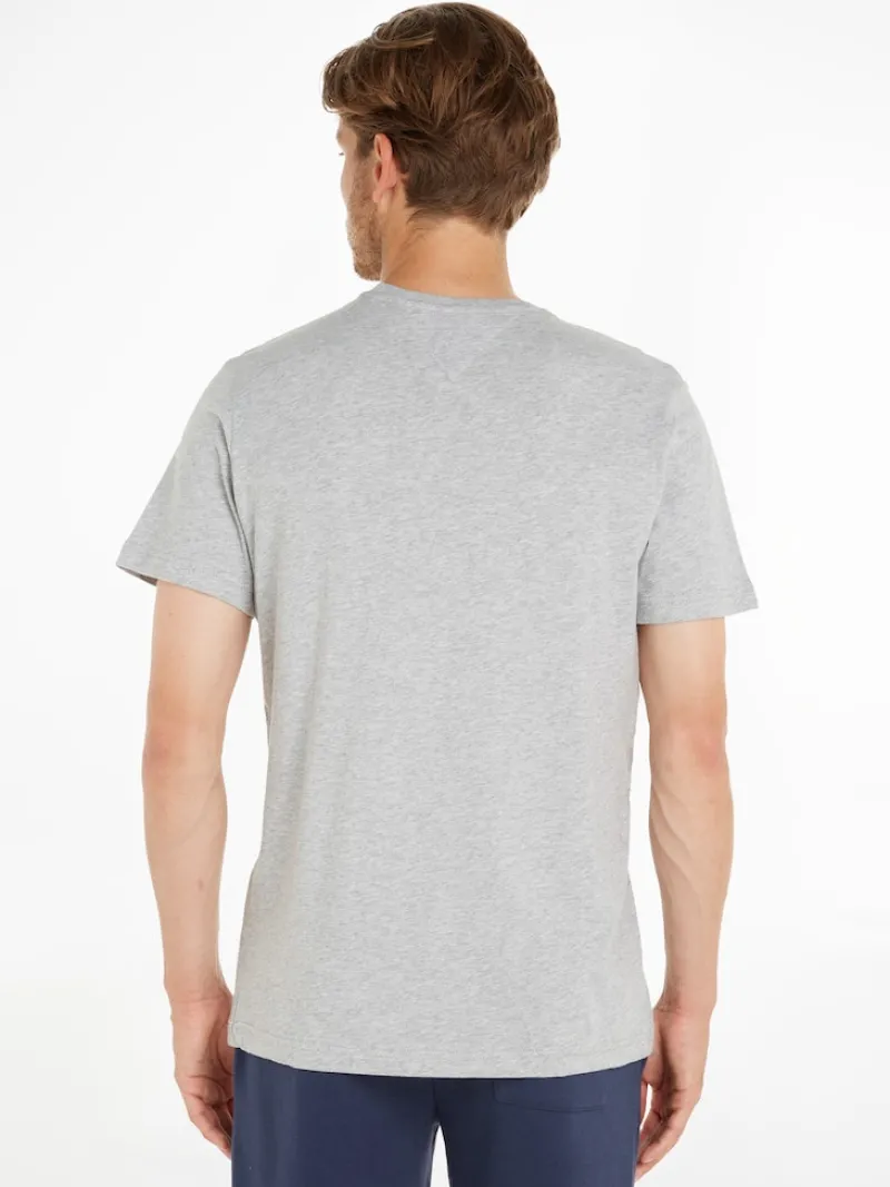 Tommy Jeans Shirts*TJM REG CORP LOGO TEE lt grey htr