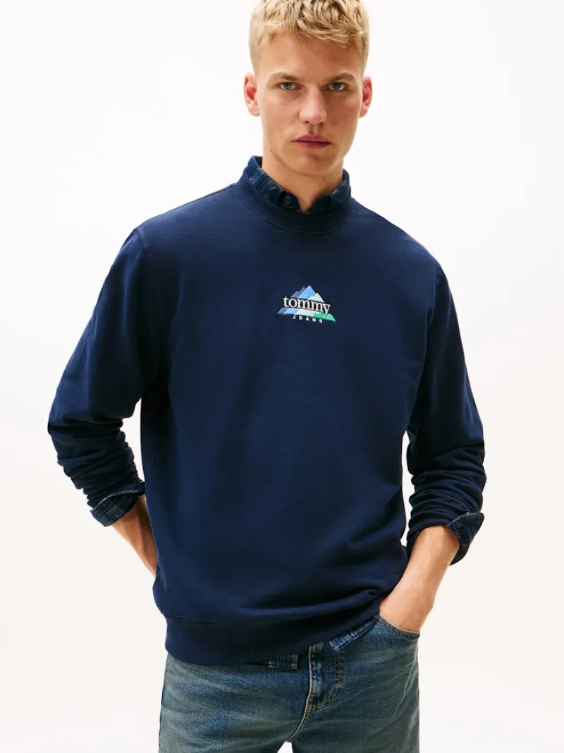 Tommy Jeans Pullover & Sweatshirts*TJM REG DNA PLAY CREW dark night navy