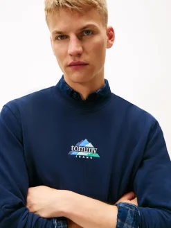 Tommy Jeans Pullover & Sweatshirts*TJM REG DNA PLAY CREW dark night navy