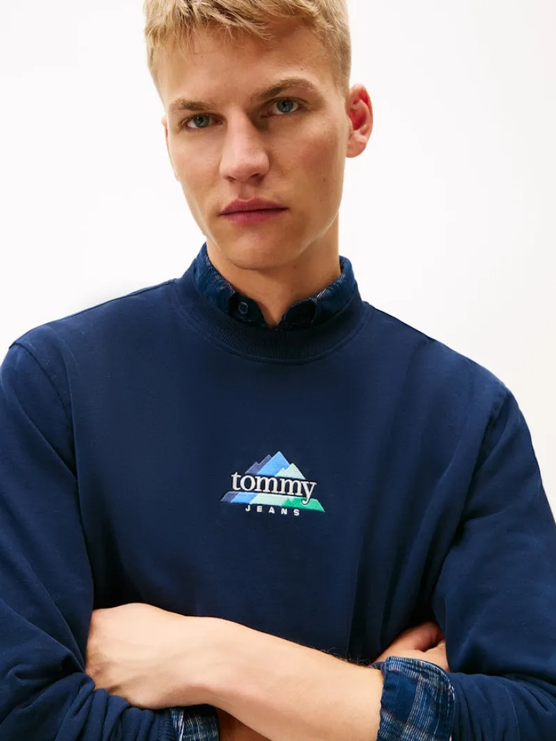 Tommy Jeans Pullover & Sweatshirts*TJM REG DNA PLAY CREW dark night navy