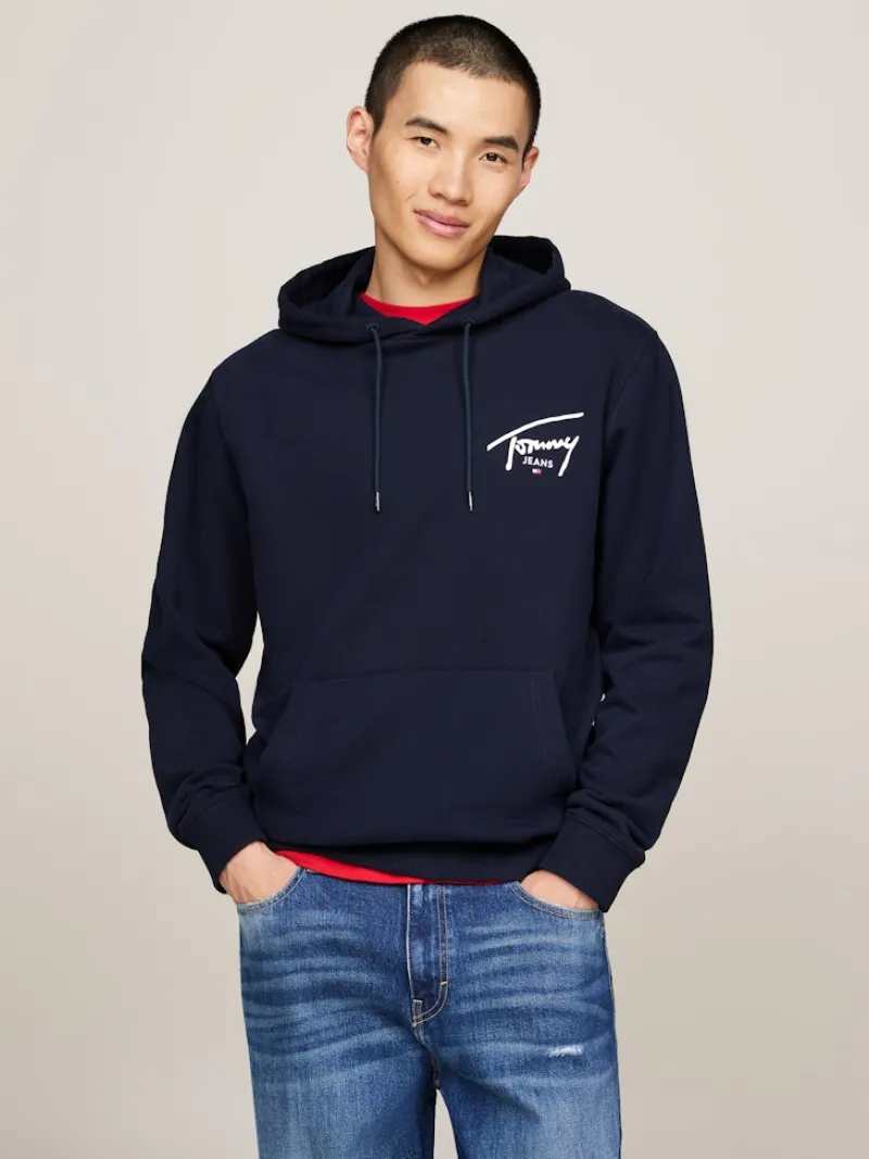 Tommy Jeans Pullover & Sweatshirts*TJM REG ENTRY GRAPHIC HOODIE EXT dark night navy