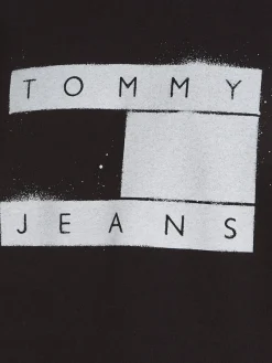 Tommy Jeans Pullover & Sweatshirts*TJM REG FLAG SPRAY HOODIE Black