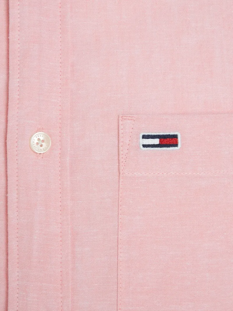 Tommy Jeans Hemden|Big Boys*TJM REG LINEN BLEND SHIRT Tickled Pink