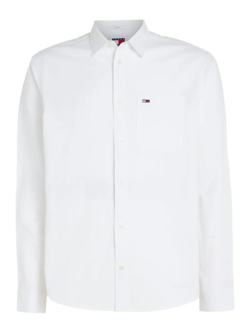 Tommy Jeans Hemden|Big Boys*TJM REG LINEN BLEND SHIRT white