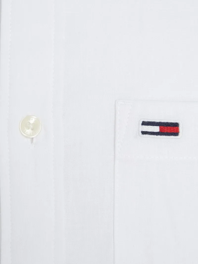 Tommy Jeans Hemden|Big Boys*TJM REG LINEN BLEND SHIRT white