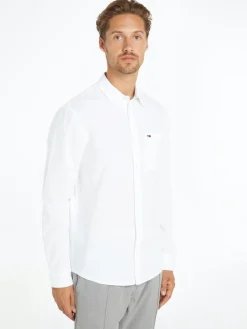 Tommy Jeans Hemden|Big Boys*TJM REG LINEN BLEND SHIRT white