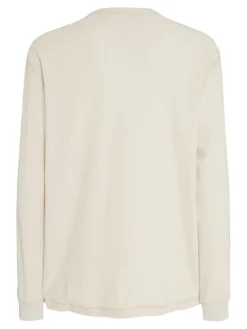 Tommy Jeans Shirts|Big Boys*TJM REG LS WAFFLE TEE newsprint