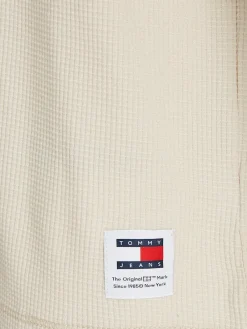 Tommy Jeans Shirts|Big Boys*TJM REG LS WAFFLE TEE newsprint