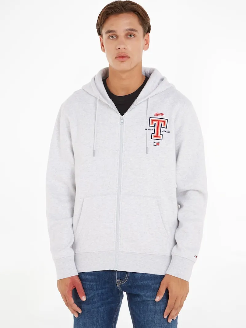 Tommy Jeans Pullover & Sweatshirts*TJM REG MODERN SPORT T ZIPTHRU silver grey htr