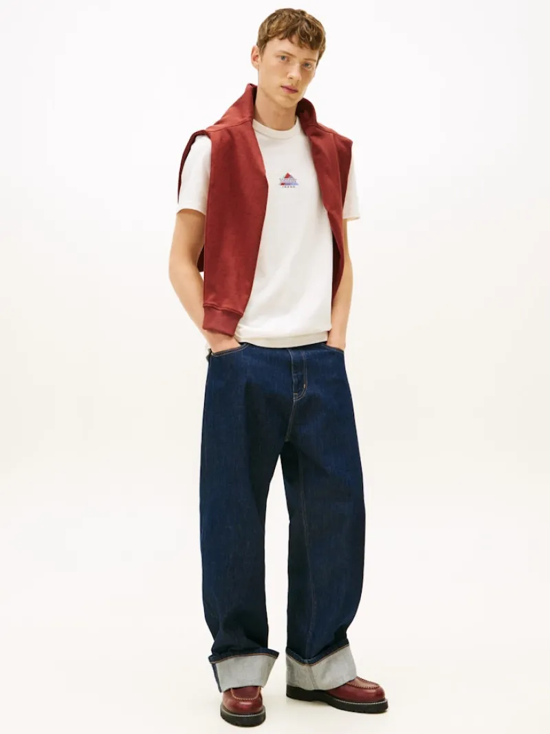 Tommy Jeans Shirts*TJM REG PEAKS SS TEE ancient white