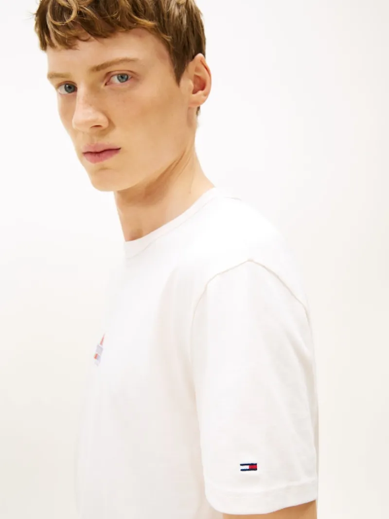 Tommy Jeans Shirts*TJM REG PEAKS SS TEE ancient white