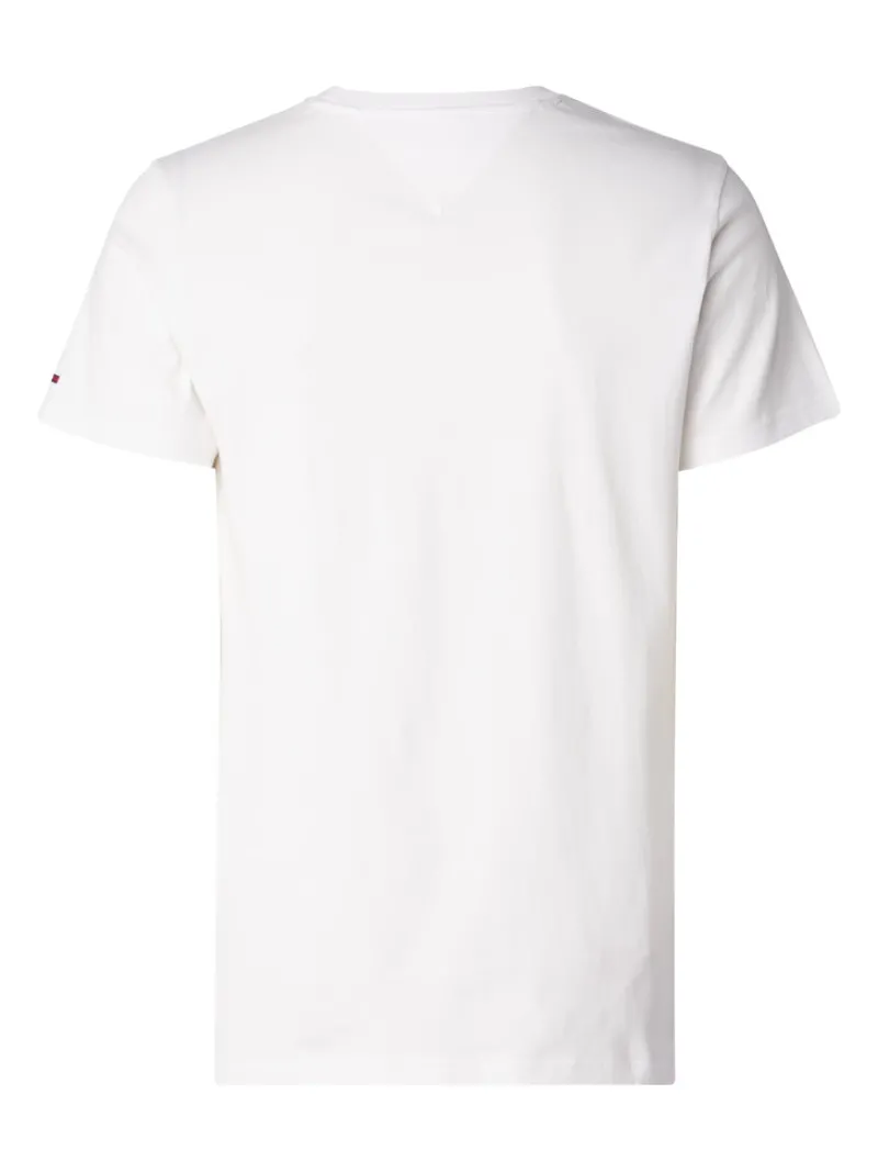 Tommy Jeans Shirts*TJM REG RWB CENTERED LOGO TEE white