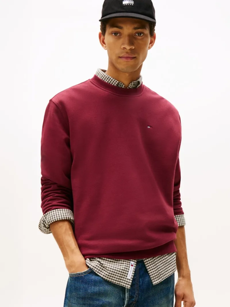 Tommy Jeans Pullover & Sweatshirts*TJM REG S FLAG CREW EXT red wine